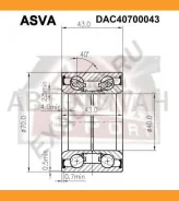 ��������� ��������� ������ Mitsubishi Lancer/Mirage CK 1995-2000 DAC40700043 ����