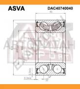 ��������� ��������� �����. Mazda 323 BJ 1998-2002 Mazda MX-5 NB 1998- Mazda Premacy CP 1999-2005 ASVA DAC40740040 DAC40740040 ����