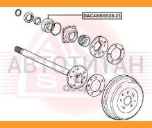 ��������� ������� ������ (��������) | ��� ����/��� | Toyota/ LAND Cruiser Prado 90 1996-2002/40*90*28*23 �� ASVA DAC4090002823 DAC4090002823 ����