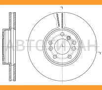 ���� ��������� GR-21352 G-brake (34 11 6 750 713/DF-4187S/RN-1154/BG 3628/BG 4030) �������� BMW X5, X6 [GR21352] GR21352 ����