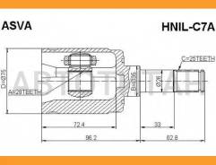 ���� ���������� | ����� ��� | Honda/ Civic 2001-2006 EU/ EP/ ES/28*35*25 �� ASVA Hnilc7A HNILC7A ����