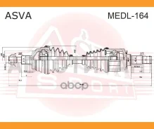 ������ �������� ����� Mercedes Mercedes GL-Class 2006-/ Mercedes M-Class 2006- MEDL164 ����