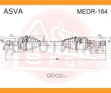 ������ �������� ������ Mercedes Mercedes M-Class 2005-2011/ Mercedes GL-Class 2006- ASVA MEDR164 MEDR164 ����