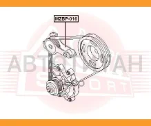 ����� �������� Mazda MPV LW 1999-2006 MZBP016 ����