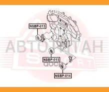 ����� �������� ��������� ������������ Nissan/ Murano Z51 2007- ASVA NSBP014 NSBP014 ����