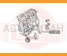 ����� �������� Nissan Qashqai J10E 2006-2013 ASVA NSBP029 NSBP029 ����