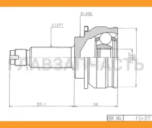 ���� �������� /HDK ��� Subaru Legacy 1989-1993 /EJ20; 22*56*27; FU-007; (TG-9107 0810-007) 28021AA003 0810008 FU007 ����