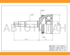 ���� ������. [ABS] 42z Nissan Presea 90-95/Pulsar Almera 90-95/Sunny 90-94 [NI013A42] NI013A42 ����