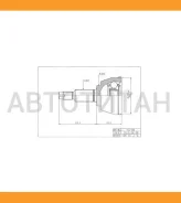 ���� ���������� /�������� HDK ��� Nissan Teana PJ32 2006-2008 3.5L VQ35DE; 27*56*32; NI-088; (TG-7488 0210-J32) 392111AA0A 0210J32 CO3677 [NI088] NI08...