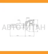 ���� �������� /�������� ������ /����� HDK ��� Nissan Juke F15 2010-2014; 26*56.3*29; NI-093; (TG-7493) 392111KB0A 391001KB0A 391011KB0A NI093 ����