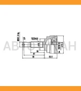 ���� �������� 19*48*23 (Nissan Micra, Cube, March) HDK NI-E043A [NIE043A] NIE043A ����