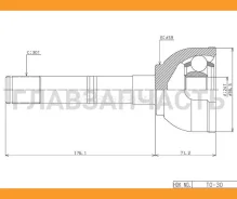 ���� ������. Toyota Land Cruiser 80 94- TO030 ����