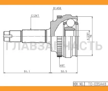 ���� ������. [ABS] 48z Toyota Platz/Echo 99- [TO035A48] TO035A48 ����