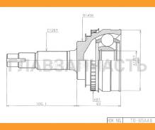 ���� ������. [ABS] 48z Toyota Harrier 97-03 TO065A48 ����