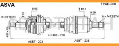 ������ ����� 24x690x26 Toyota Camry MCV30, Windom MCV30, Lexus ES300, Harrier ACU30 TYXD909 ����