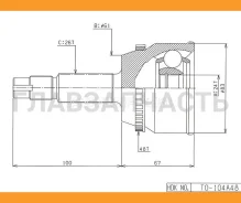 ���� �������� /�������� ������ /����� HDK ��� Toyota Camry 2001- ACV30; TO-104A48; (TO-081A TG-95104Z48 ) 4342006600 4342006490 4347009V60 TO104A48 ��...