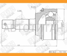 ���� (�������/ �����) Toyota Land Cruiser (J200, J300) 07- / Lexus LX 07-23 [TO106], �������� TO106 ����