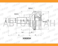 ���� ������� 33/22 ABS 47 | ����� ����/��� | Daewoo�Nubira�(KLAN)�1. �8�(90�kW)�2003. �07- [309083A] 309083A ����