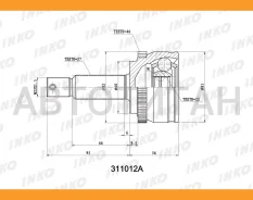 ���� ������� 27/22 ABS 46 | ����� ����/��� | KIA�CEED�(ED)�1. �4�(80�kW)�2007. �01- [311012A] 311012A ����