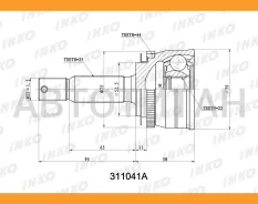 ���� ������� 25/22 ABS 44 | ����� ����/��� | Hyundai�Accent�(LC)��2003.02- [311041A] 311041A ����
