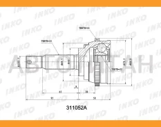 ���� ������� 25/22 ABS 44 | ����� ����/��� | Hyundai�Accent�(LC)��2000.01- [311052A] 311052A ����
