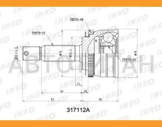 ���� ������� 25/22 ABS 48 | ����� ����/��� | KIA�RIO��2007- 317112A ����