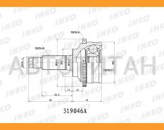 ���� ������� 28/23 ABS 44 | ����� ����/��� | Mazda�626/Capella�GF�1. �8, ��2. �0�1997- [319046A] 319046A ����