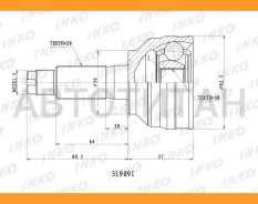 ���� ������� 28/30 | ����� ����/��� | Mazda�626�V�(GF)��1999.12- [319091] 319091 ����