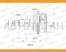 ���� ������� 28/32 ABS 44 | ����� ����/��� | Mazda�6�(GG)�1. �8�(88�kW)�2002. �08- [319124A] 319124A ����