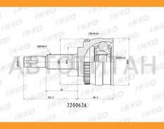 ���� ������� 27/25 ABS 44 | ����� ����/��� | Nissan�Primera�/�Camino�(P12DDA)�2. �5�2001. �01- [320063A] 320063A ����