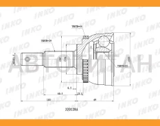���� ������� 29/25 ABS 44 | ����� ����/��� | Nissan�Maxima�QX�(A33)��2000. �03- [320128A] 320128A ����