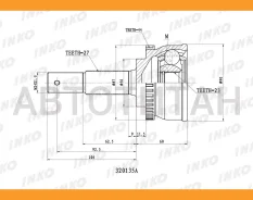 ���� ������� 27/23 ABS 44 | ����� ����/��� | Nissan�Primera�(P11)�2. �0�16V�(103�kW)�1999. �08- [320135A] 320135A ����