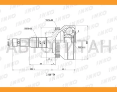 ���� ������� 33/25 ABS 29 | ����� ����/��� | OPEL�LCV�Astra�G�VAN�(F70)�1. �7�DTi�(55�kW)�2001- [321075A] 321075A ����