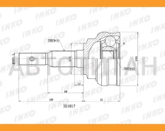 ���� ������� 33/25 | ����� ����/��� | OPEL�Astra�III�(F)��1994.11- [321017] 321017 ����