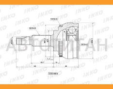 ���� ������� 29/27 ABS 46 | ����� ����/��� | Nissan�Cefiro/Maxima�2.5-3.0� [320166A] 320166A ����