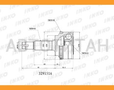 ���� ������� 26/23 ABS 48 | ����� ����/��� | Toyota�Corolla��2001.02- 329151A ����