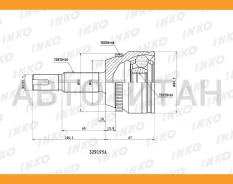 ���� ������� 26/24 ABS 48 | ����� ����/��� | Toyota�Camry(V40)�2. �4���USA�2006- [329195A] 329195A ����