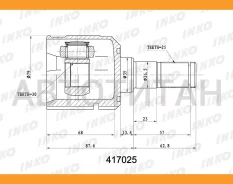 ���� ����������25/30 ABS | ����� ��� | Hyundai�Elantra��1995- 417025 ����
