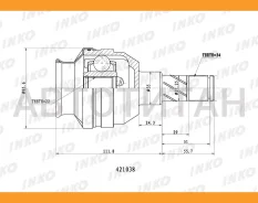 ���� ����������34/22 ABS | ����� ��� | Daewoo�Lanos�(KLAT)��2000- [421038] 421038 ����
