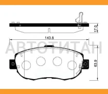 ������� ��������� �������� Lexus GS/IS 2.0/3.0/4.0 03/93-/Toyota Altezza 00- AV809 ����