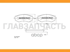 ������� ��������� �������� �������� �������� ��� Nissan Sentra 00-06 AN-262WK Akebono AN262WK AN262WK ����
