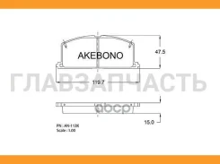 ������� ��������� �������� �������� Toyota Corolla (_E10_) 92 AN-113K Akebono AN113K AN113K ����