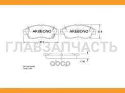 ������� ��������� �������� �������� �������� ��� Toyota Camry V20 AN-394WK Akebono AN394WK AN394WK ����