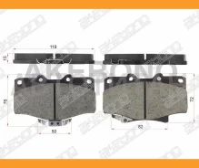 ������� ��������� �������� Toyota LAND Cruiser 80 AN-406WK Akebono AN406WK AN406WK ����
