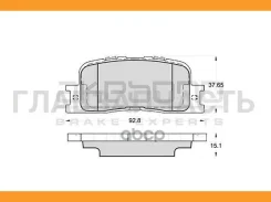������� ��������� �������� ������ Toyota Camry V30 AN-659K Akebono AN659K AN659K ����