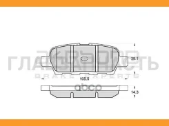 ������� ��������� �������� ������ Nissan Teana (J31) AN-654WK Akebono AN654WK AN654WK ����