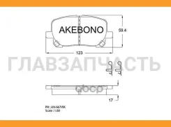 ������� ��������� �������� �������� �������� ��� Toyota Avensis Verso (M2), Ipsum (20), Matrix AN-667WK Akebono AN667WK AN667WK ����