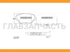 ������� ��������� �������� �������� �������� ��� Toyota RAV4 II AN-640K Akebono AN640K AN640K ����