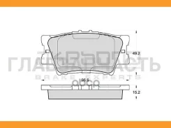 ������� ��������� �������� ������ Toyota Camry 06 AN-733K Akebono AN733K AN733K ����