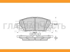 ������� ��������� �������� �������� �������� ��� Toyota Yaris (P9_) AN-714K Akebono AN714K AN714K ����